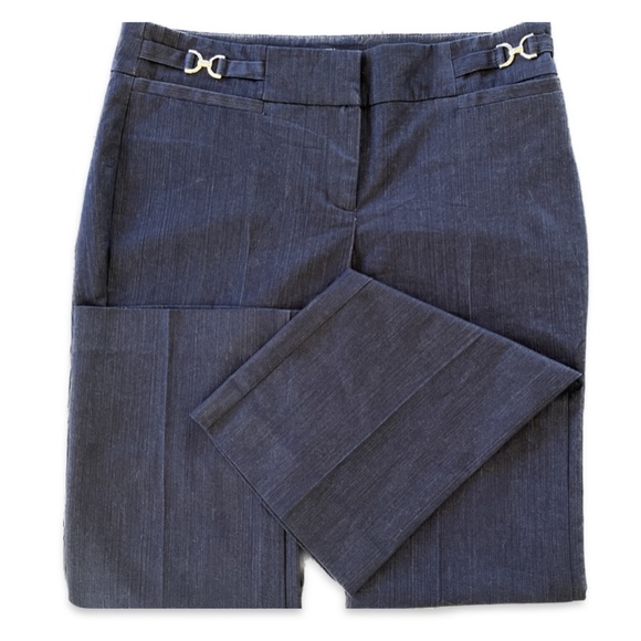 Stretch Long Pants Embellishment Dark Navy, Sz 4 - Picture 1 of 9